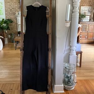 MNG MANGO BLACK SLEEVELESS JUMPSUIT MEDIUM NEW